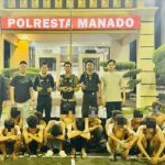 Cegah Tawuran, Polresta Manado Amankan 19 Pemuda dan Sita Senjata Tajam