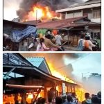 Kebakaran Melanda Pasar Sepinggan Balikpapan, Ratusan Lapak Hangus Terbakar