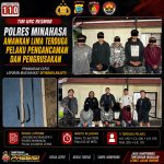 Buntut Laporan Pengancaman dan Pengrusakan, Polres Minahasa Amankan Lima Terduga Pelaku