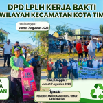LPLH NATA BUANA LESTARI KOTA GORONTALO AWALI KIPRAH DENGAN GOTONG ROYONG BERSIHKAN LINGKUNGAN DI KECAMATAN KOTA TIMU