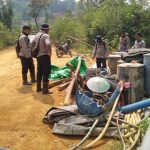 Polsek Meliau Tertibkan Pertambangan Emas Tanpa Izin di Aliran Sungai Boyan Sanggau