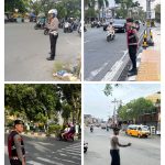 Di Pagi dan Sore Hari, Personil Polresta Balikpapan Hadir di Persimpangan Jalan Berikan Pelayanan dan Pengaturan Lalu Lintas