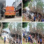 Kebakaran Bukit Batu Bara di Sepinggan Baru Balikpapan Dipadamkan Bersama BPBD dan TNI